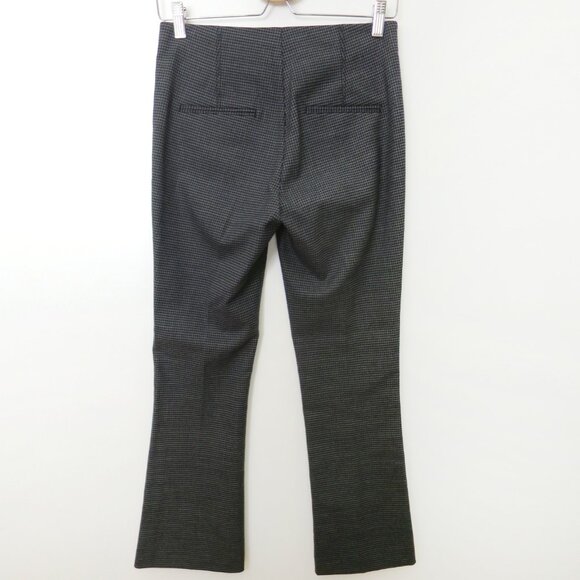 Helmut Lang Houndstooth Cropped Flare Pant Size 2 - Picture 12 of 16